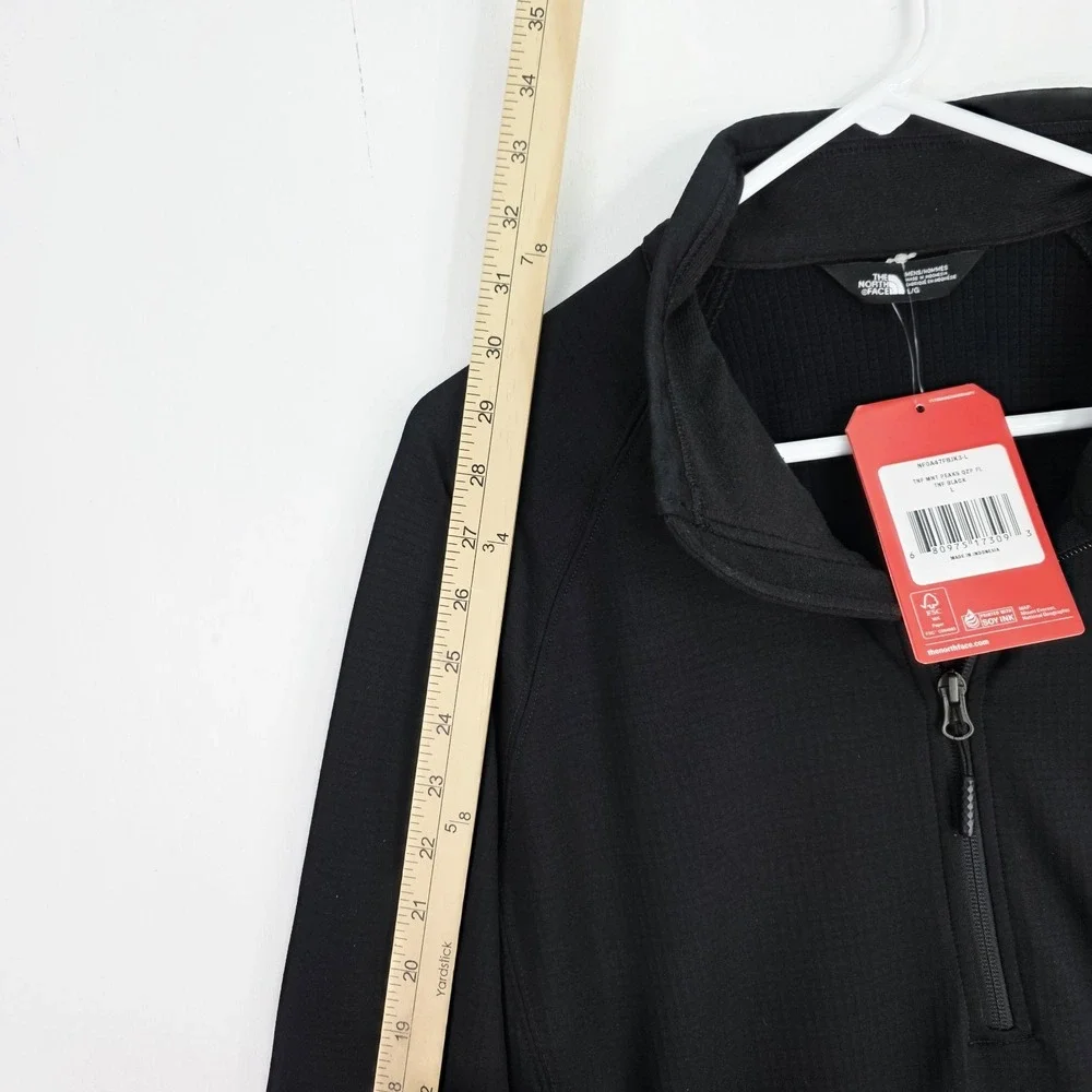 NWT The North Face Mens L NF0A47FB Mountain Peaks 1/4 Zip Fleece Digital Shadows